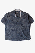 Blue Monochrome Palms Button Up Shirt (2000s)
