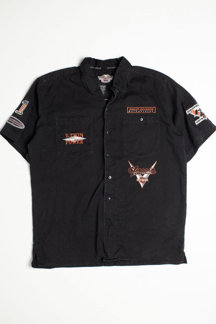 Vintage Harley Davidson Button Up Shirt -