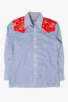 Vintage Wrangler Bandana Chambray Button Up Shirt (1970s)