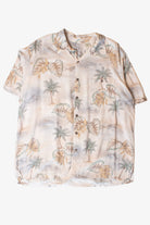 Fish & Palms Button Up Shirt (2000s)