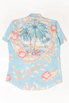 Vintage Floral Palm Trees Button Up Shirt