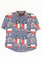 Vintage Texas Motorcycles Button Up Shirt