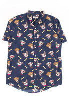 Vintage Dogs & Bones Silk Button Up Shirt