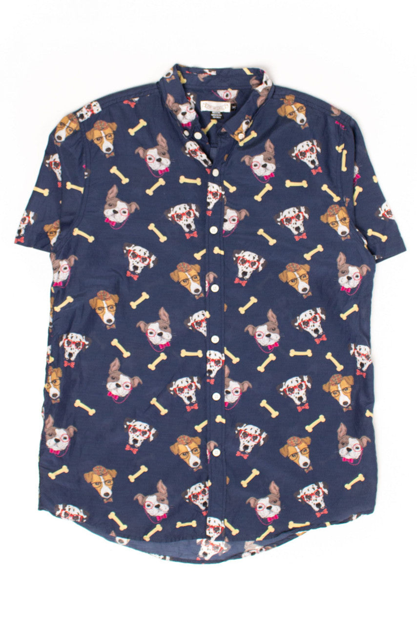 Vintage Dogs & Bones Silk Button Up Shirt