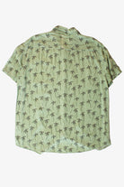 Green Palm Trees Button Up Shirt (2000s)