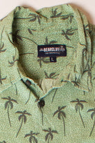 Green Palm Trees Button Up Shirt (2000s)