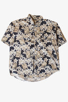Vintage Tropical Pictures Button Up Shirt (1990s)