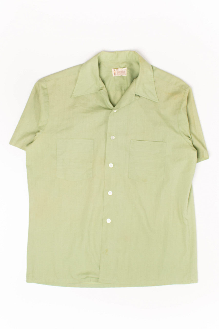 Vintage Green Towncraft Button Up Shirt (1960s)