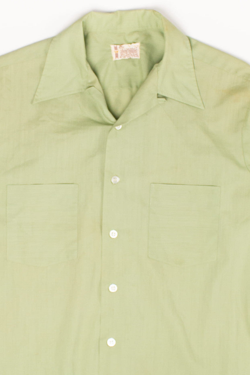 Vintage Green Towncraft Button Up Shirt (1960s)