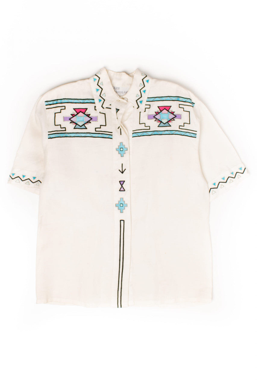 Vintage Gary Fabrikant Southwestern Button Up Shirt (1992)