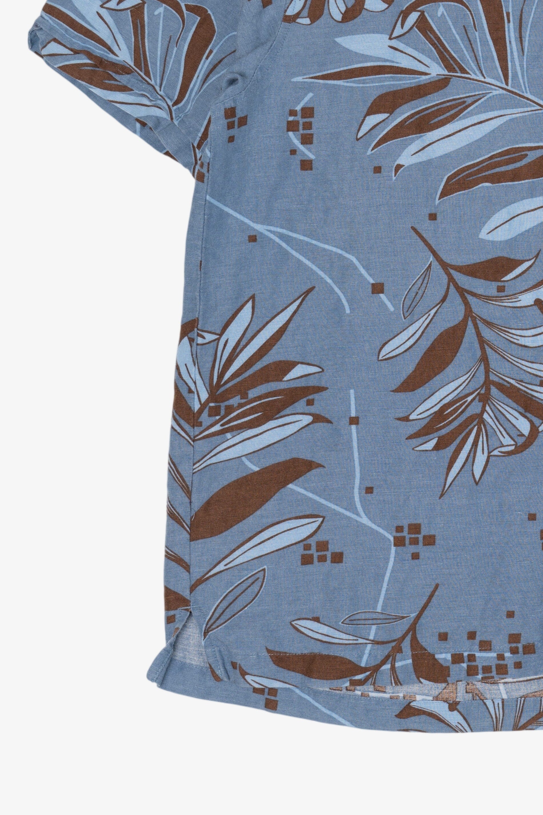 Blue Cubavera Button Up Shirt (2010s)