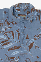 Blue Cubavera Button Up Shirt (2010s)