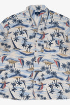 Blue George Button Up Hawaiian Shirt (2010s)