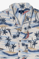 Blue George Button Up Hawaiian Shirt (2010s)