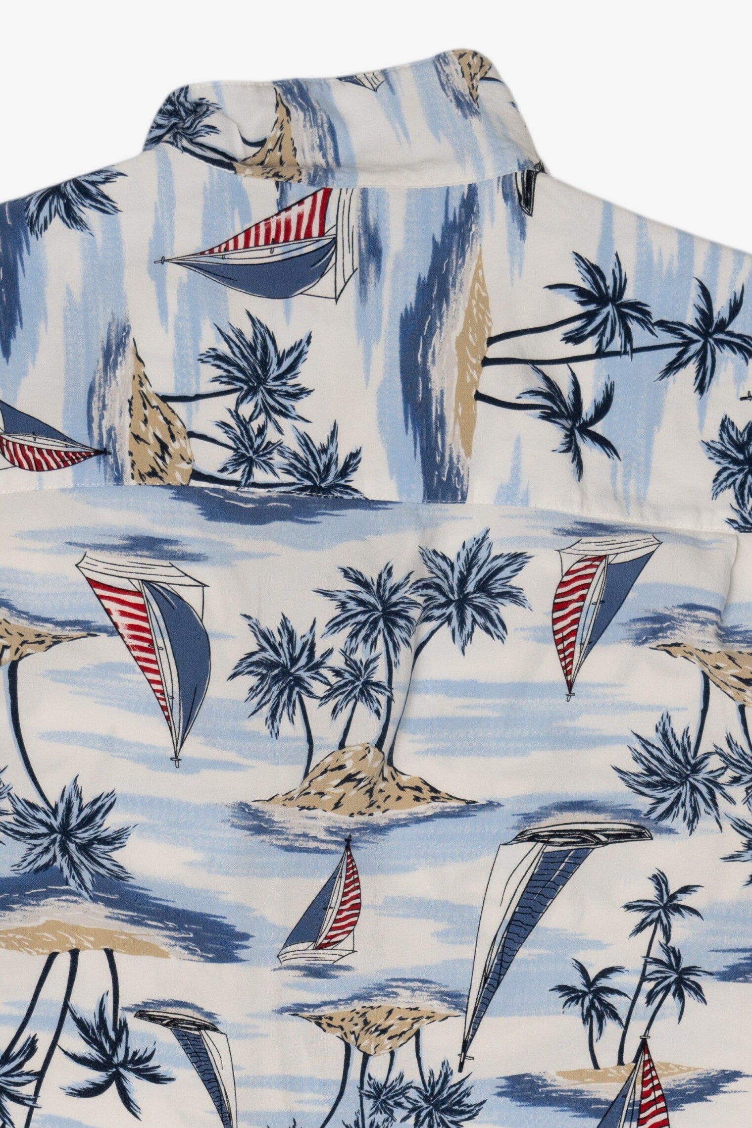 Blue George Button Up Hawaiian Shirt (2010s)