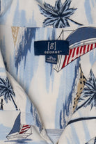 Blue George Button Up Hawaiian Shirt (2010s)