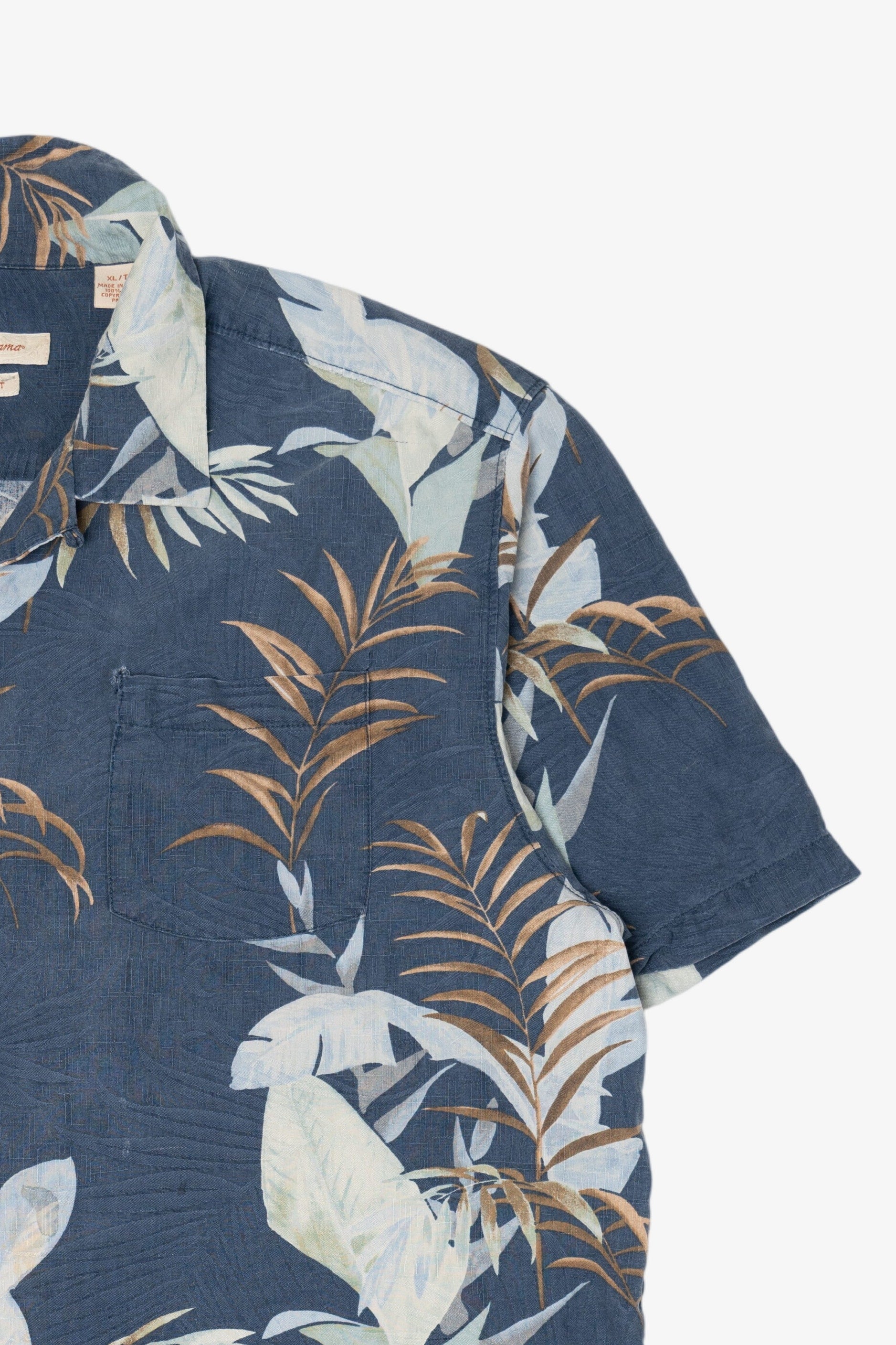 Navy Blue Tommy Bahama Button Up Shirt (2010s)