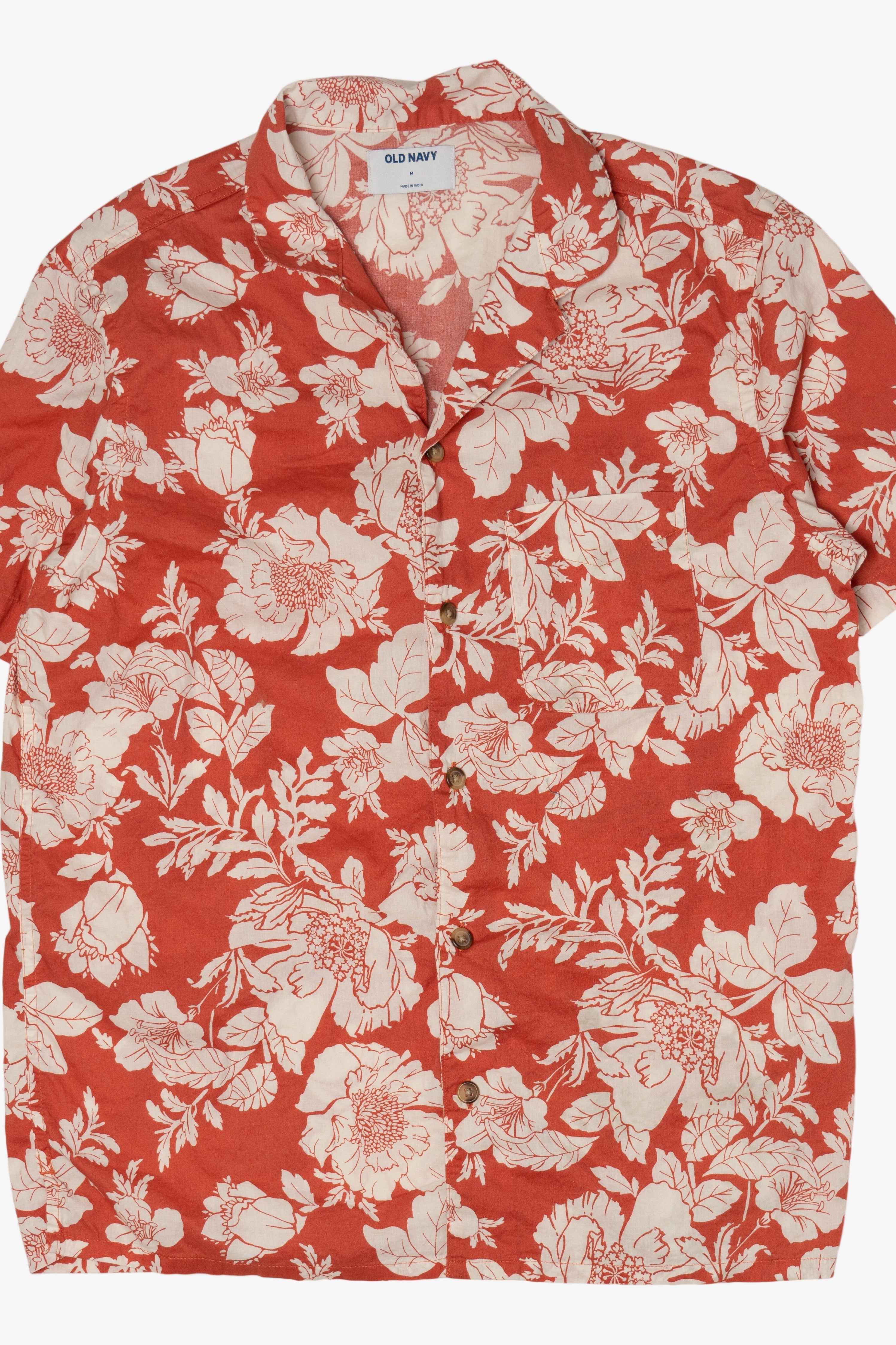 Old Navy Floral Hawaiian Button Up Shirt (2020s)