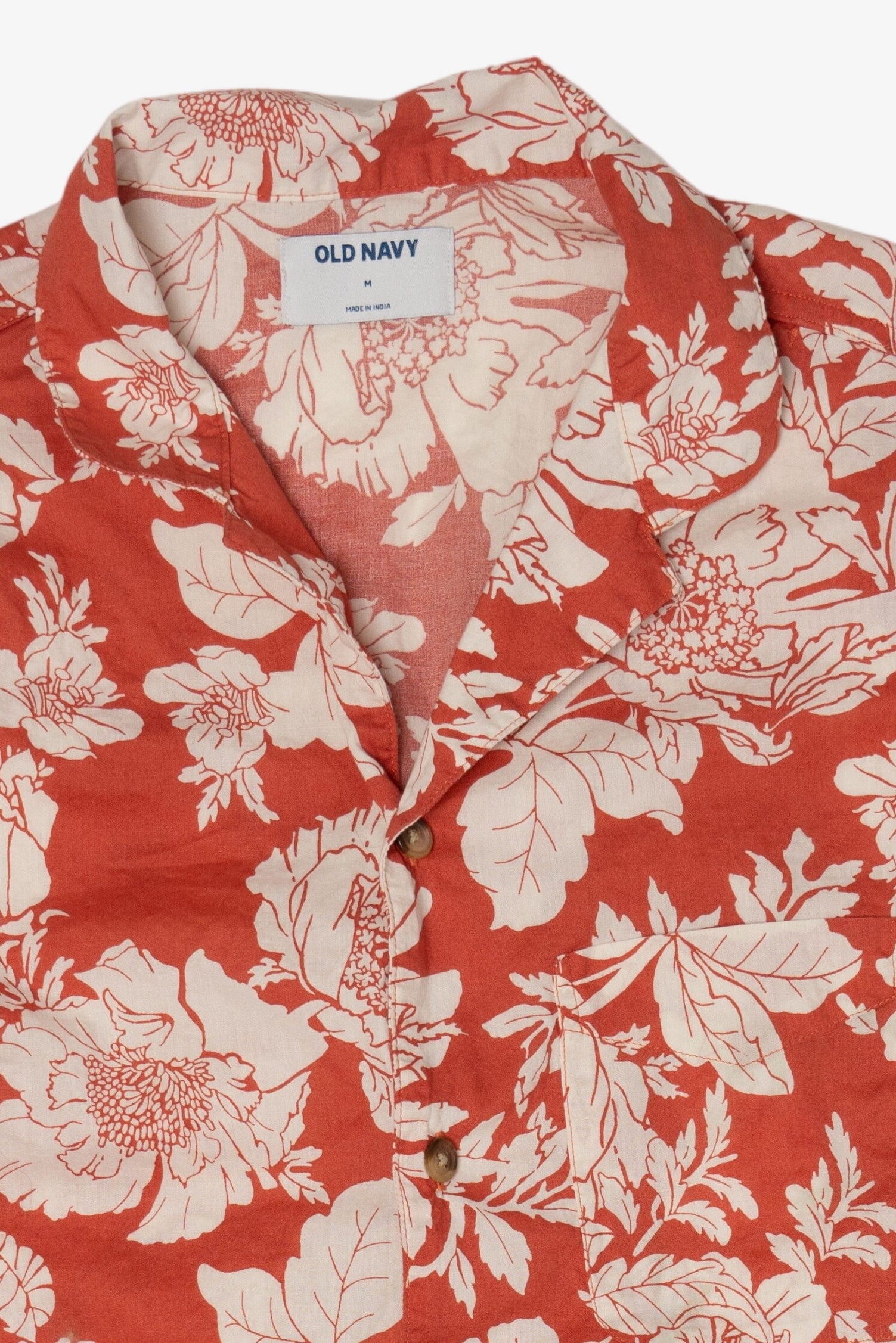 Old Navy Floral Hawaiian Button Up Shirt (2020s)