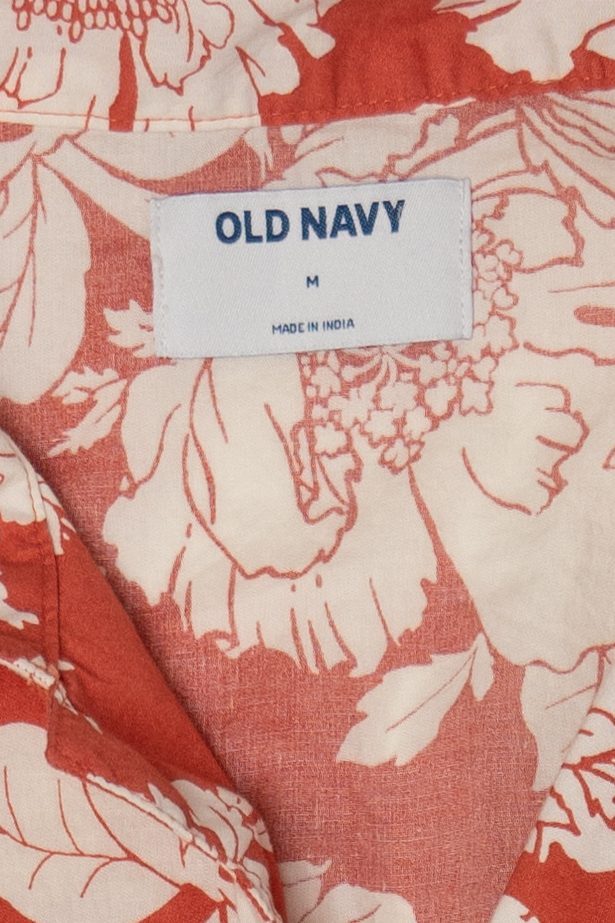 Old Navy Floral Hawaiian Button Up Shirt (2020s)