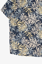 Vintage Navy Blue Ocean Pacific Hawaiian Button Up Shirt (1990s)