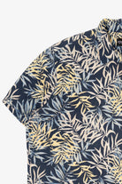 Vintage Navy Blue Ocean Pacific Hawaiian Button Up Shirt (1990s)