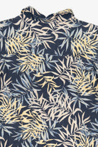 Vintage Navy Blue Ocean Pacific Hawaiian Button Up Shirt (1990s)