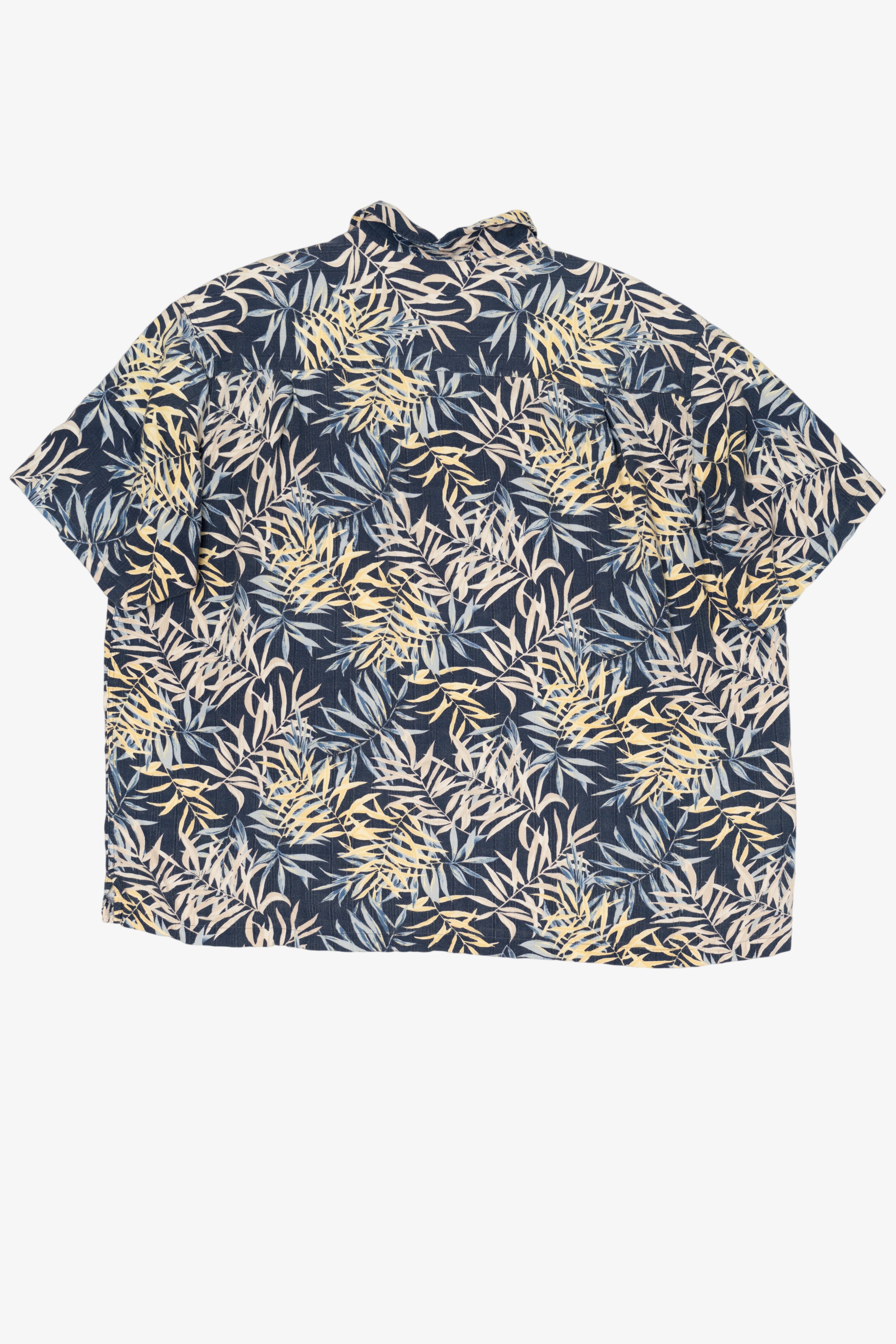 Vintage Navy Blue Ocean Pacific Hawaiian Button Up Shirt (1990s)