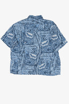 Blue Puritan Hawaiian Button Up Shirt (2000s)