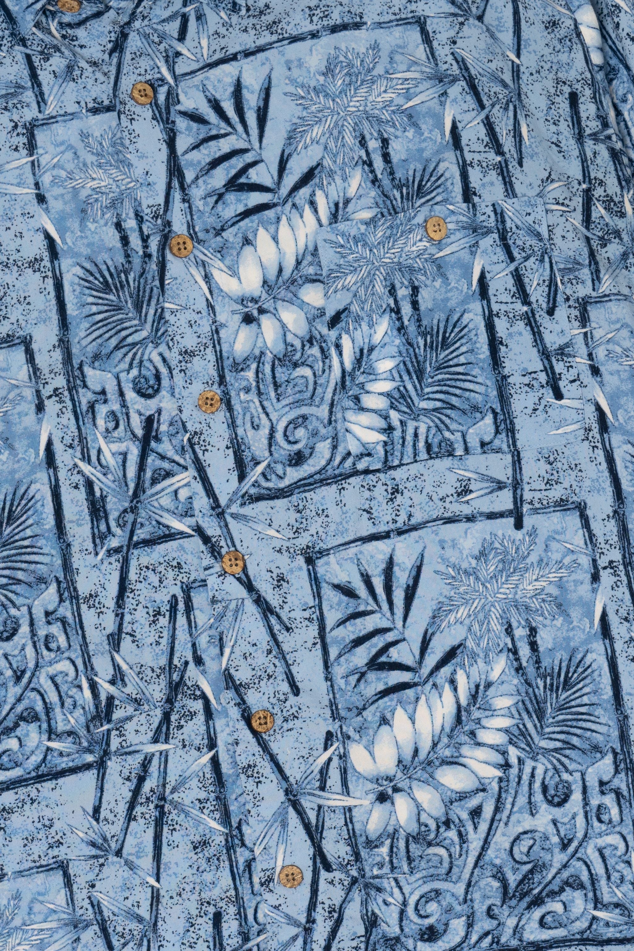 Blue Puritan Hawaiian Button Up Shirt (2000s)
