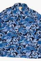 Navy Blue Panama Jack Hawaiian Button Up Shirt (2000s)