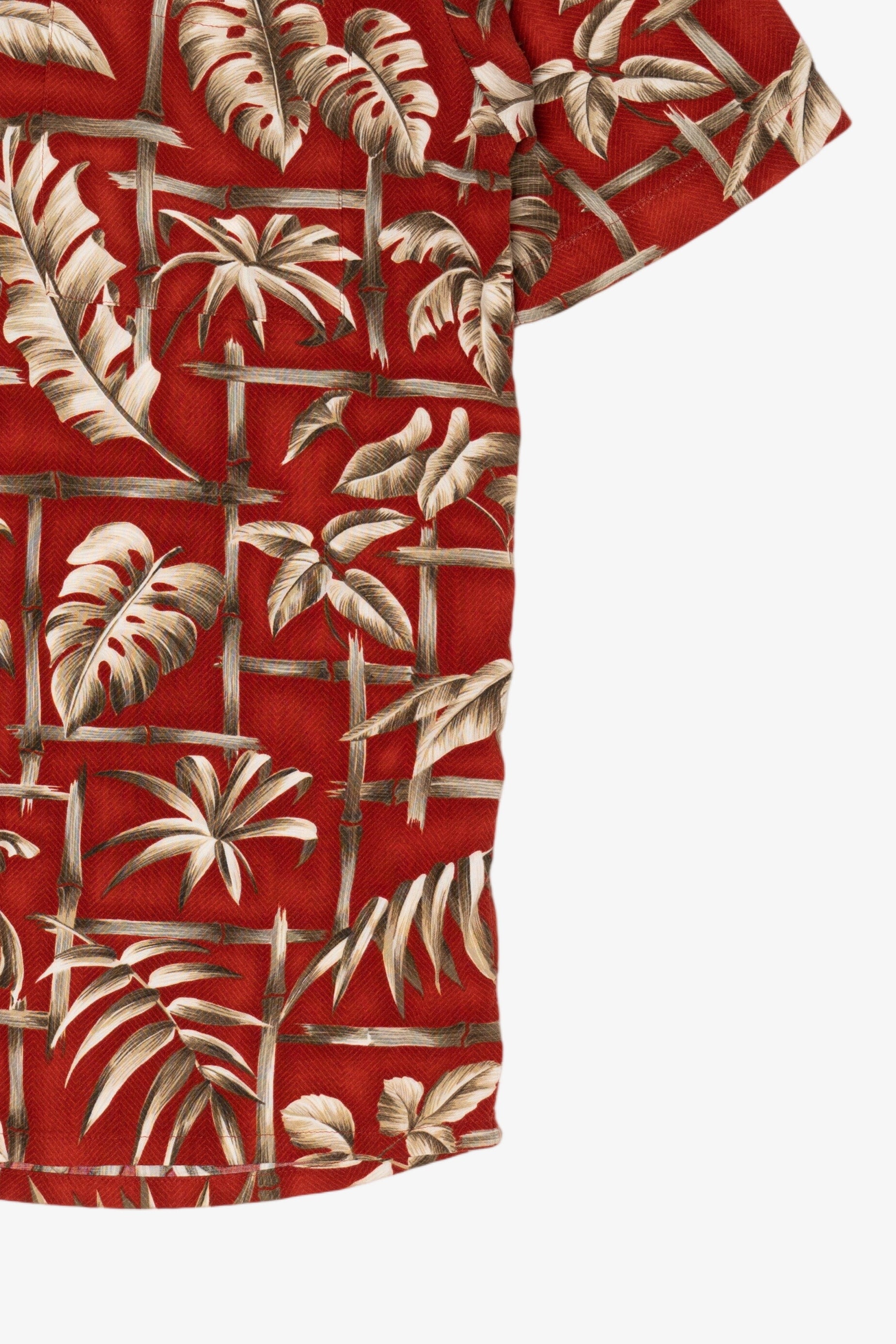Red St. John's Bay Hawaiian Button Up Shirt (2000s)
