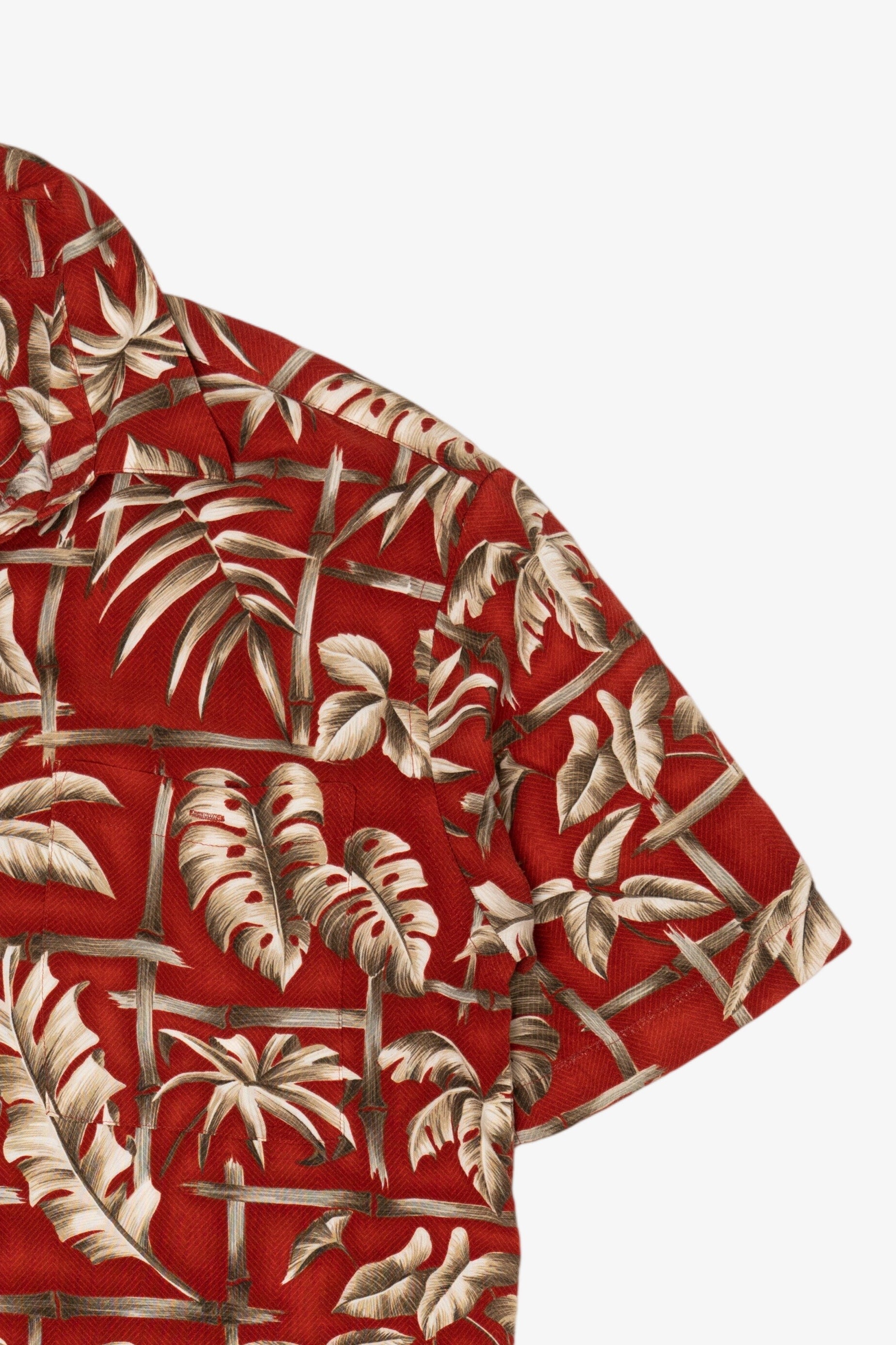 Red St. John's Bay Hawaiian Button Up Shirt (2000s)
