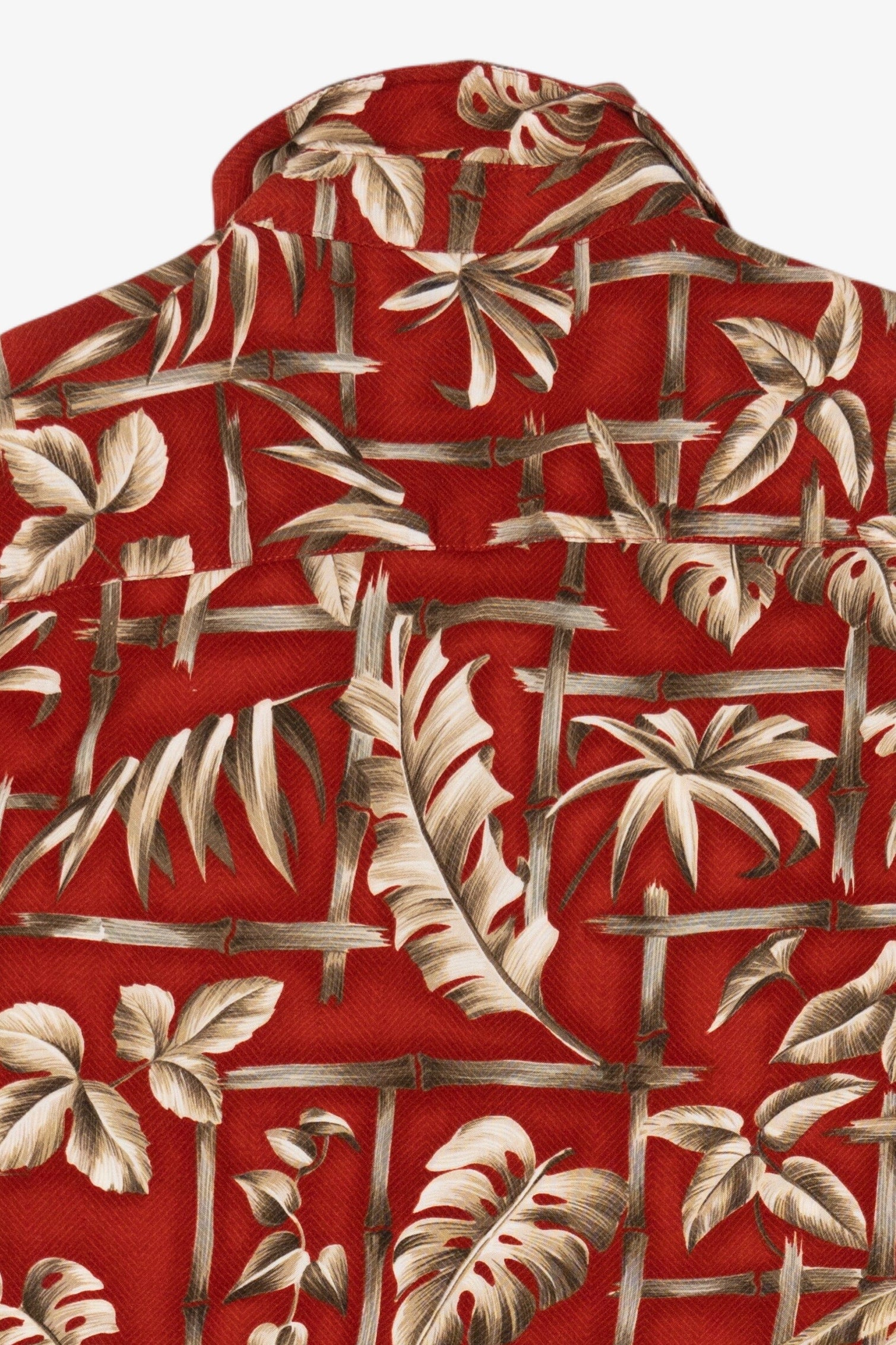 Red St. John's Bay Hawaiian Button Up Shirt (2000s)