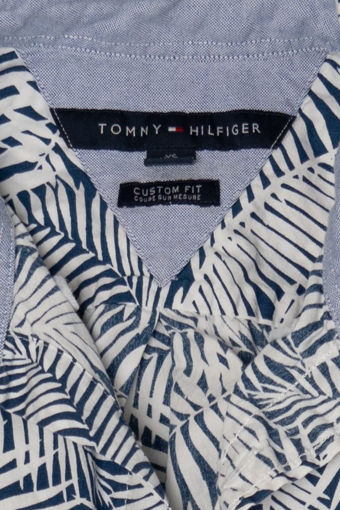 Navy Blue Tommy Hilfiger Button Up Shirt (2010s)