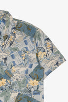 Blue Bermuda Bay Hawaiian Button Up Shirt (2000s)
