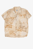 Beige Distortion Hawaiian Button Up Shirt (2020s)
