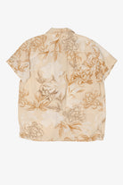 Beige Distortion Hawaiian Button Up Shirt (2020s)