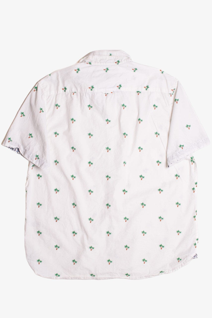 Vintage Denim & Flower Button Up Shirt