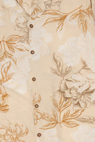 Beige Distortion Hawaiian Button Up Shirt (2020s)