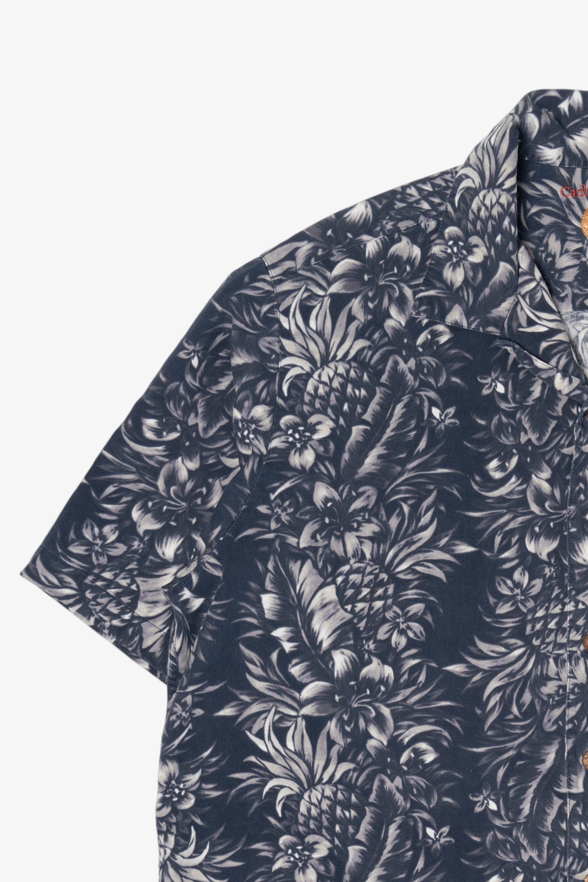 Caribbean Pineapple Hawaiian Button Up Shirt (2000s)