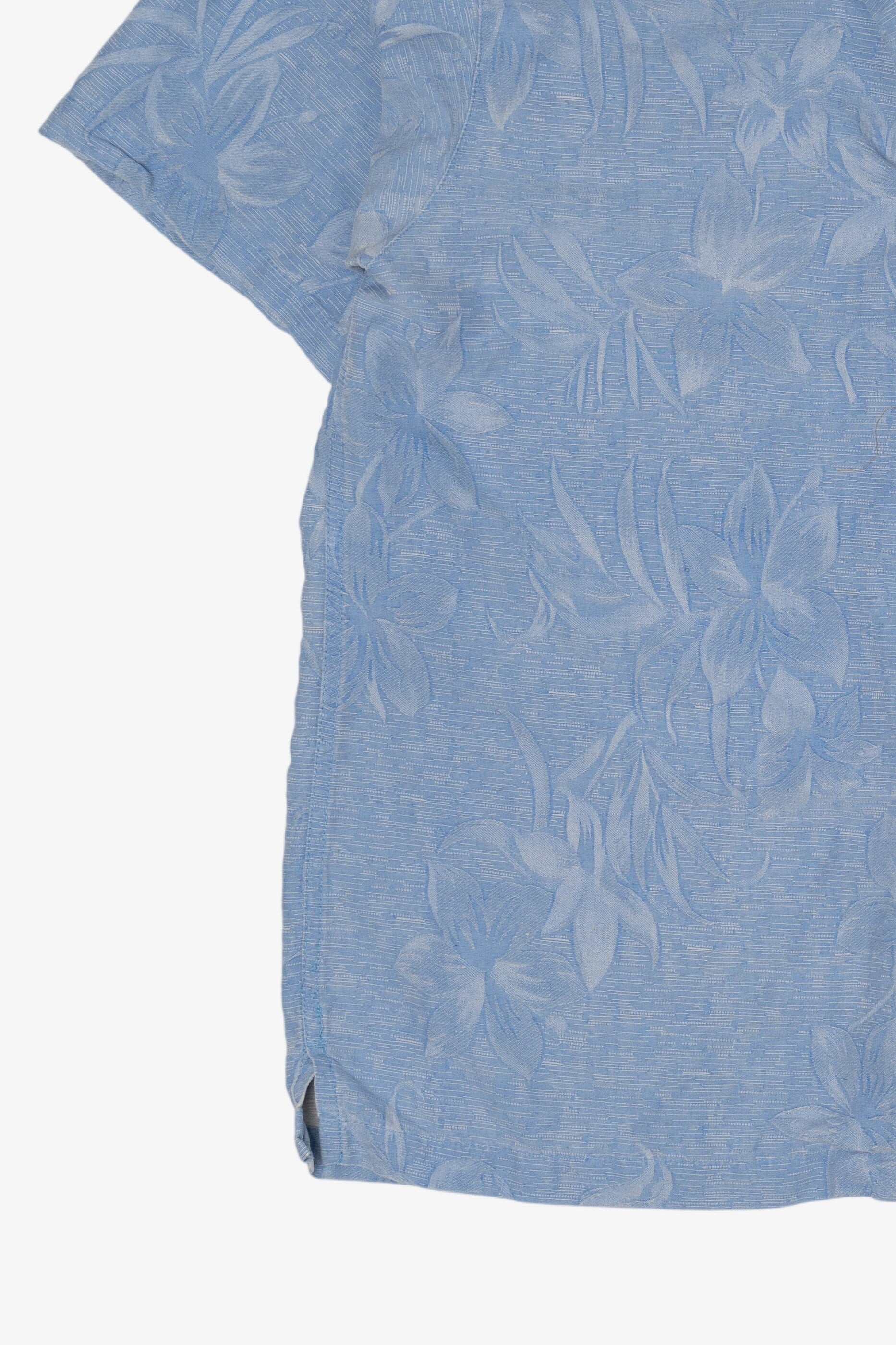 Vintage Light Blue Island Shares Hawaiian Button Up Shirt (2000s)