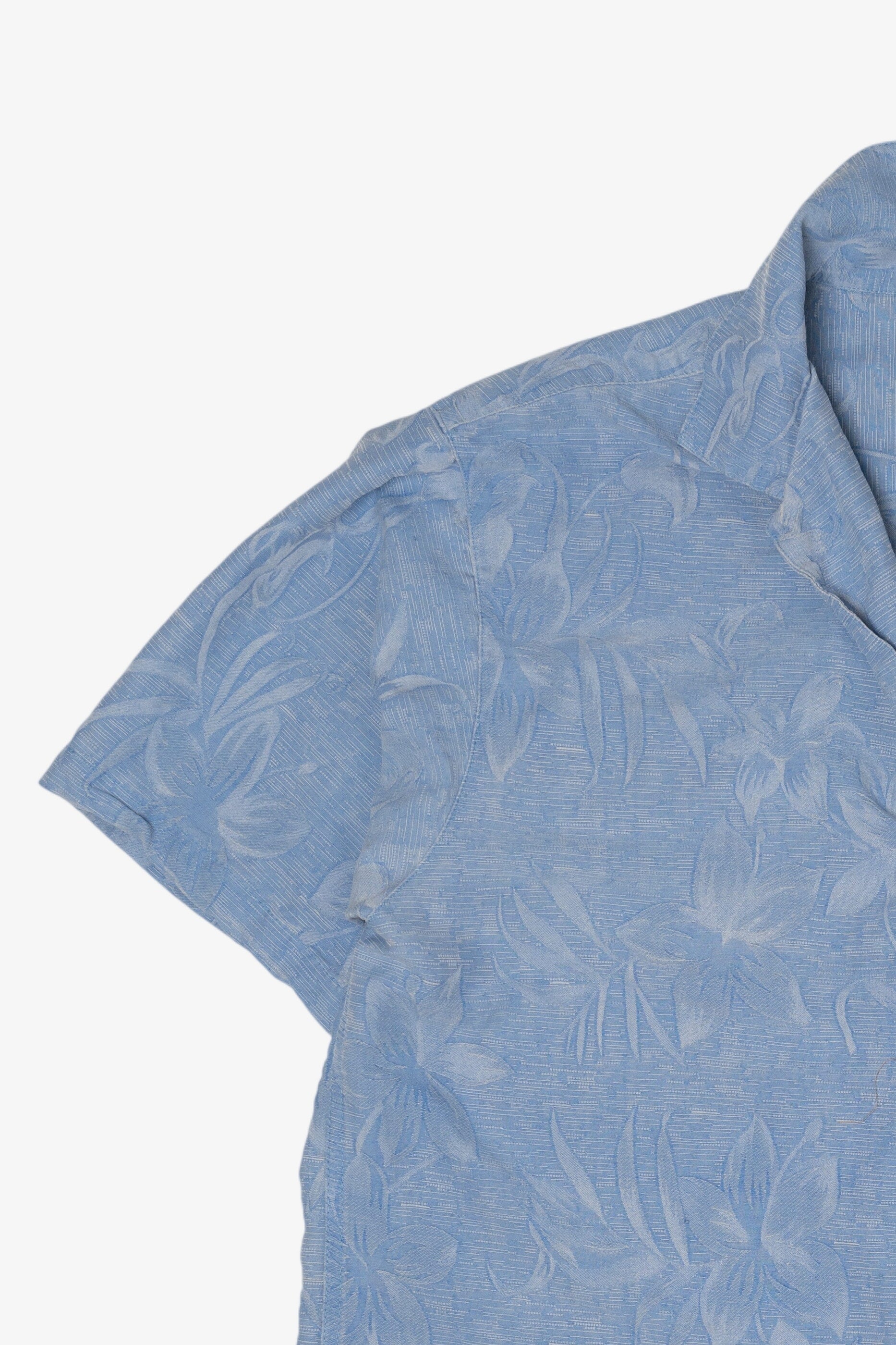Vintage Light Blue Island Shares Hawaiian Button Up Shirt (2000s)