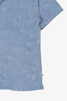 Vintage Light Blue Island Shares Hawaiian Button Up Shirt (2000s)