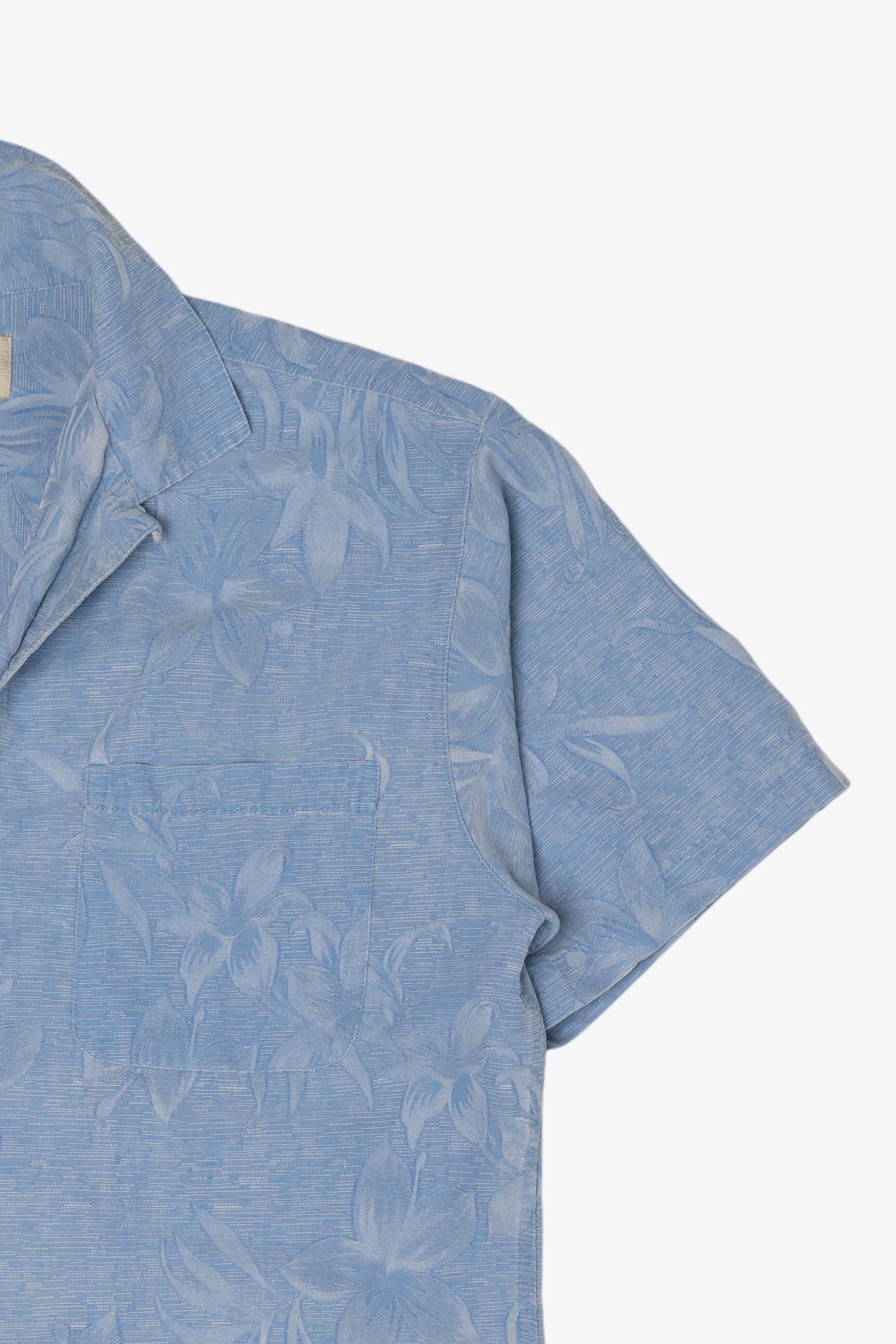 Vintage Light Blue Island Shares Hawaiian Button Up Shirt (2000s)