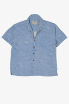 Vintage Light Blue Island Shares Hawaiian Button Up Shirt (2000s)