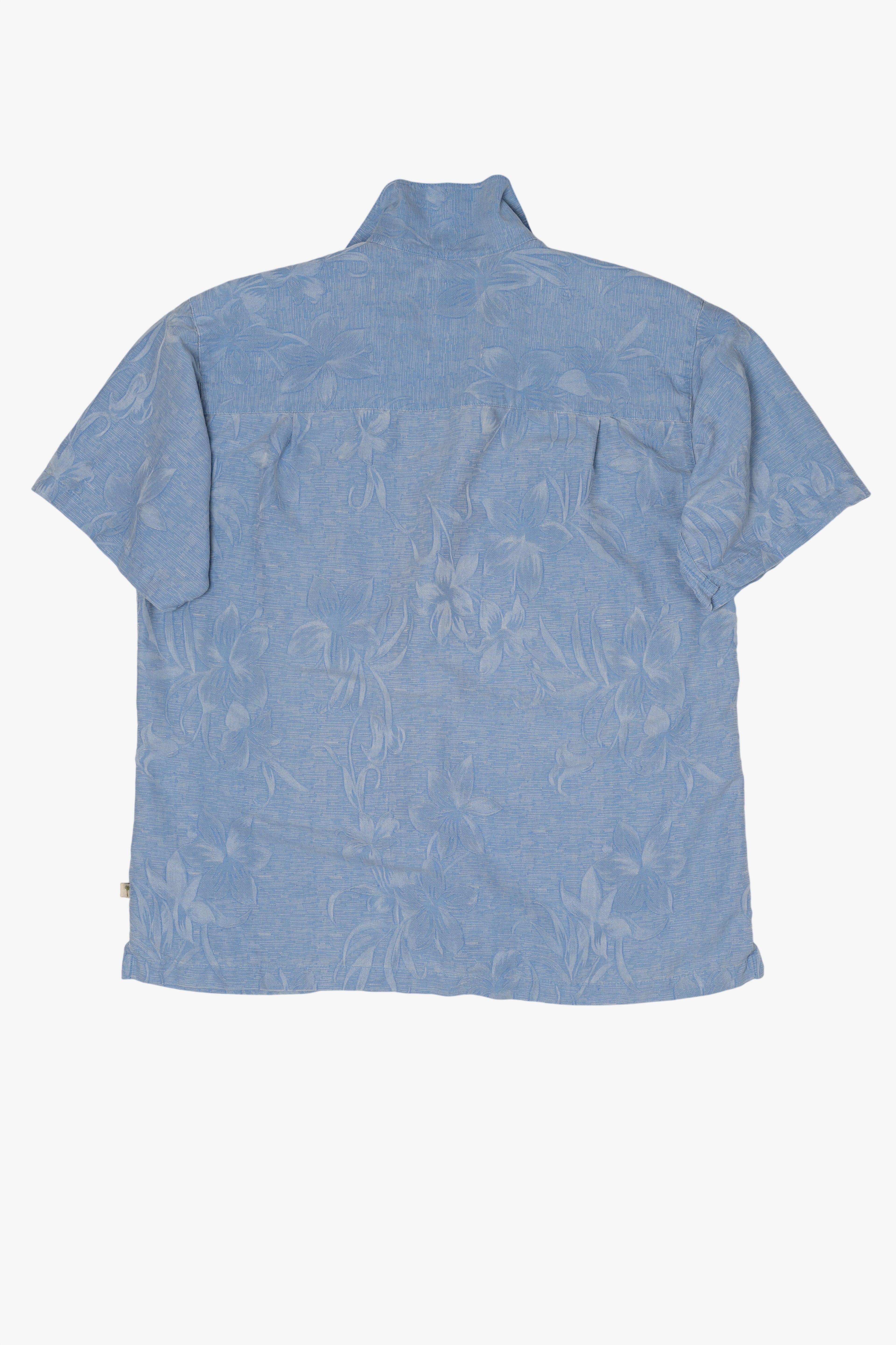 Vintage Light Blue Island Shares Hawaiian Button Up Shirt (2000s)