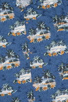 Vintage Blue Pierre Cardin Hawaiian Button Up Shirt (1990s)