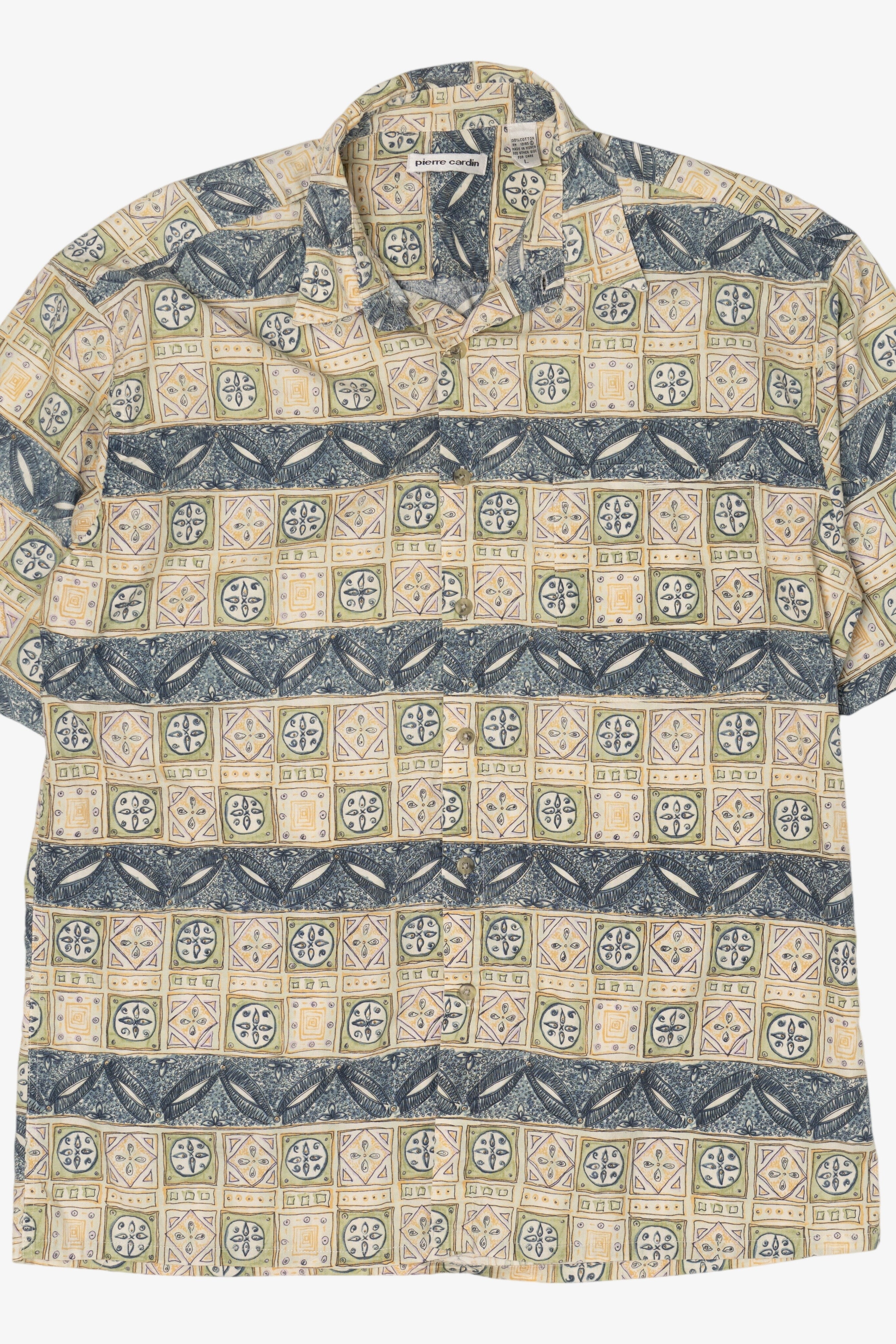Vintage Pierre Cardin Hawaiian Button Up Shirt (1990s)