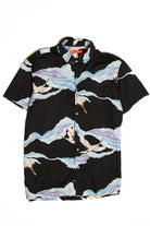 Crane Print Tori Richard Button Up Shirt